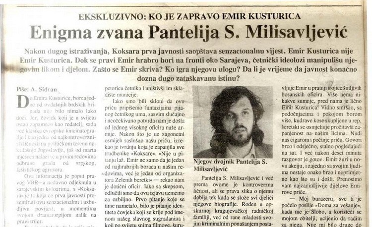Kusturica-Pantelija novine 1993