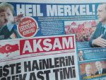СВАЂА СЕ НЕ СТИШАВА: Турци канцеларки Меркел “нацртали” Хитлерове бркове
