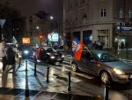 Скуп подршке Русији у Београду: Ауто-колона прошла улицама у центру престонице