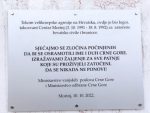 СРАМНЕ РЕЧИ НА ПЛОЧИ У МОРИЊУ: Коњевић са Хрватима открио натпис, за све им је крива “великосрпска агресија”